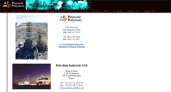 Desktop Screenshot of pinnaclepolymers.com